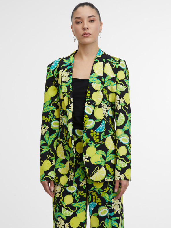 Orsay Schwarz-grün gemusterte Damenjacke ORSAY