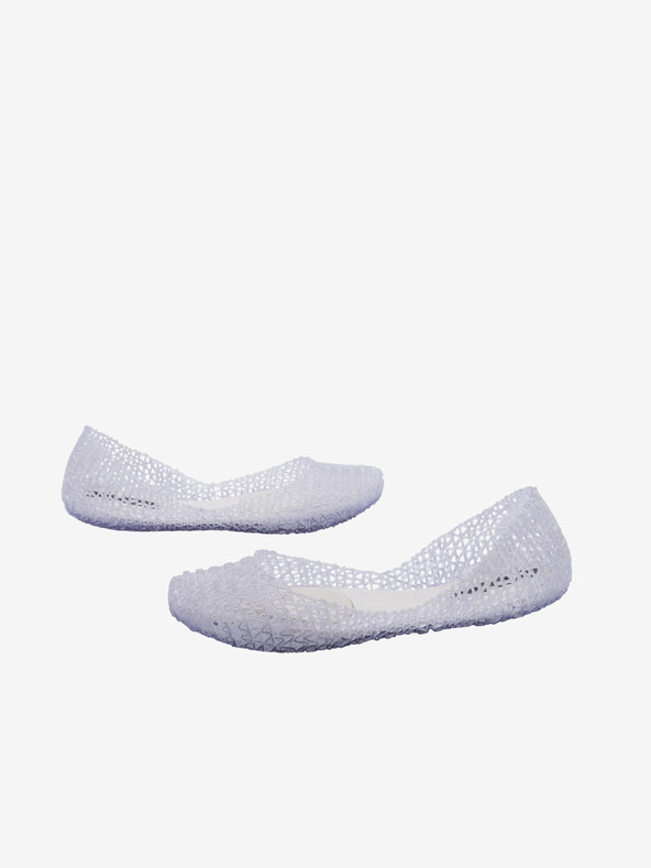 Melissa Hellgrau Damen Melissa Campana Papel Gebürstete Ballerinas