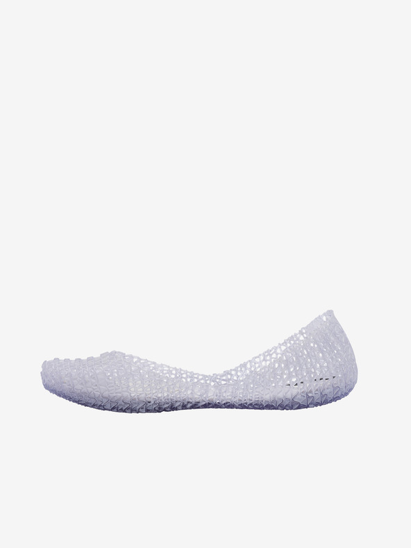 Melissa Hellgrau Damen Melissa Campana Papel Gebürstete Ballerinas