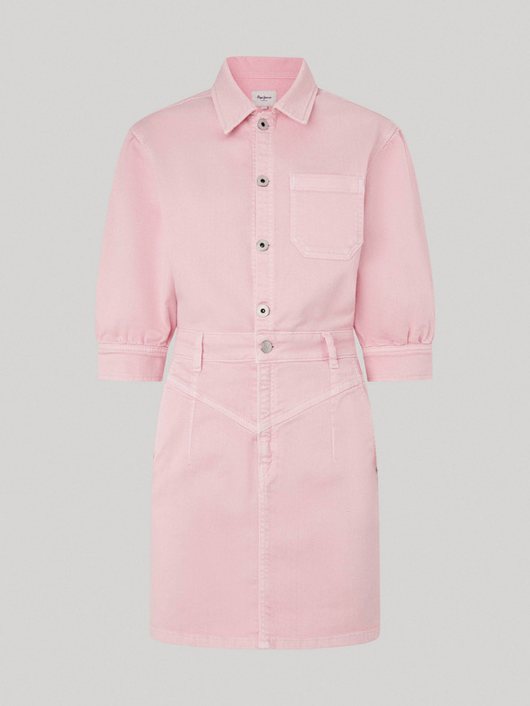 Pepe Jeans Rosa Damen Denim Kleid Pepe Jeans Gracie