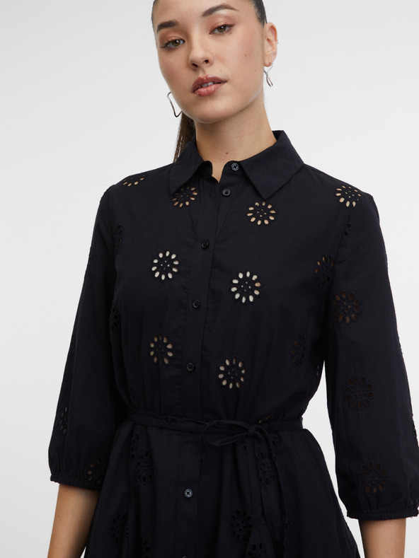 Orsay Schwarzes Damen-Hemdkleid von ORSAY