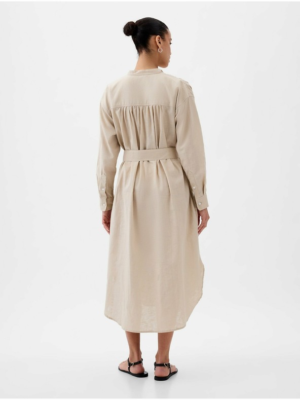 GAP Midikleid aus Leinen Oversize GAP