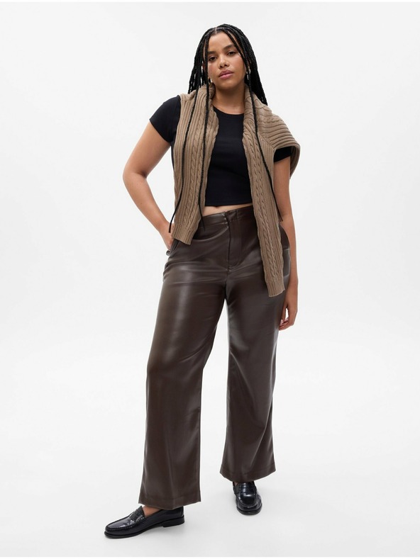 GAP Damen-Hose aus Kunstleder Loose GAP