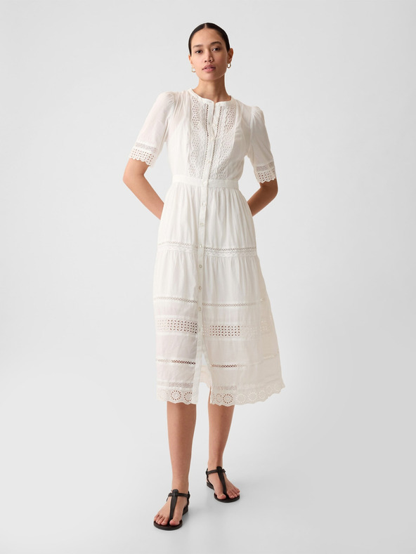 GAP Spitzen-Midikleid GAP