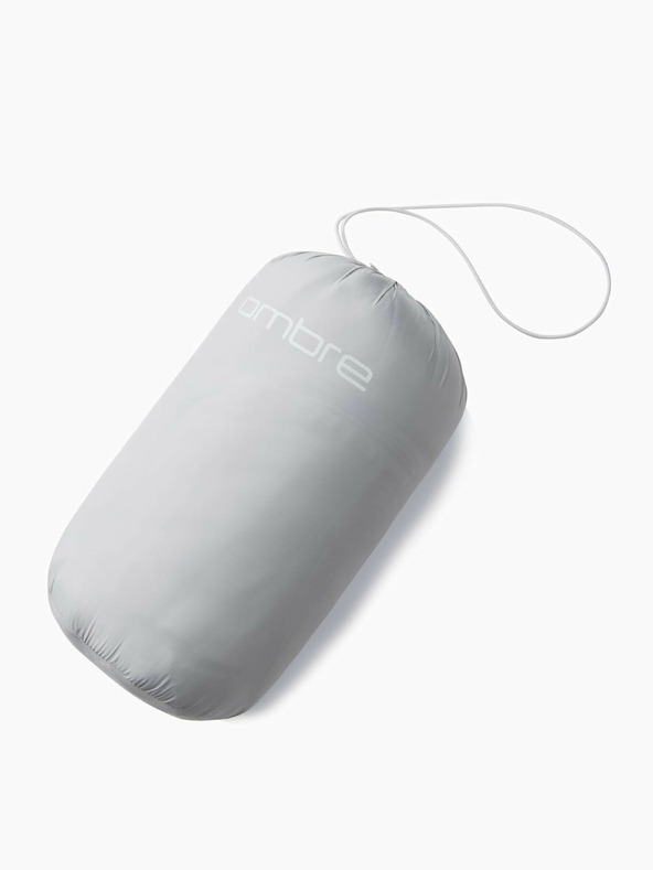 Ombre Clothing Hellgraue leichte Herren-Steppjacke Ombre Clothing