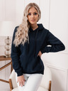 Edoti Dunkelblauer Damen-Kapuzenpullover Edoti