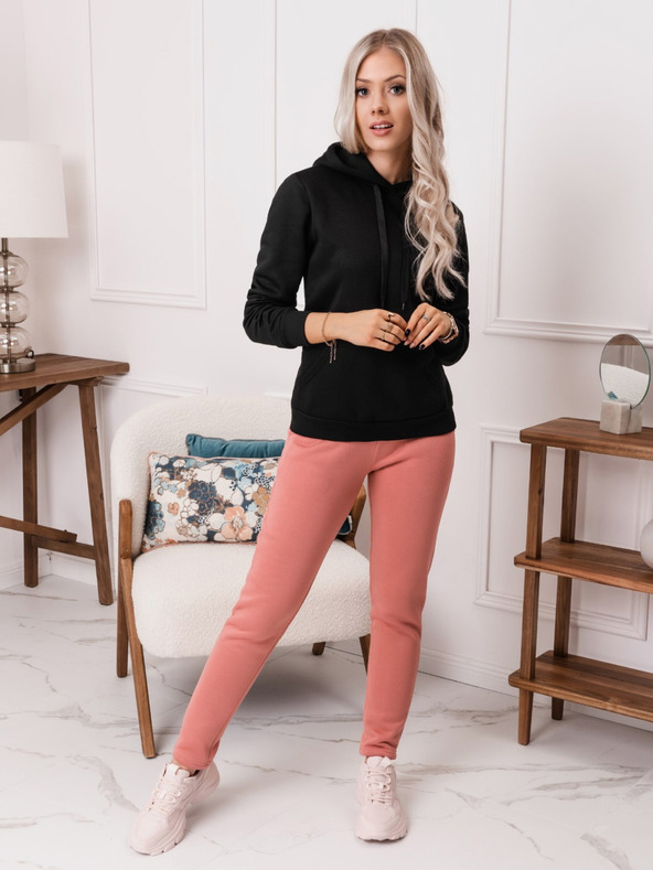 Edoti Schwarzer Damen-Kapuzenpullover Edoti