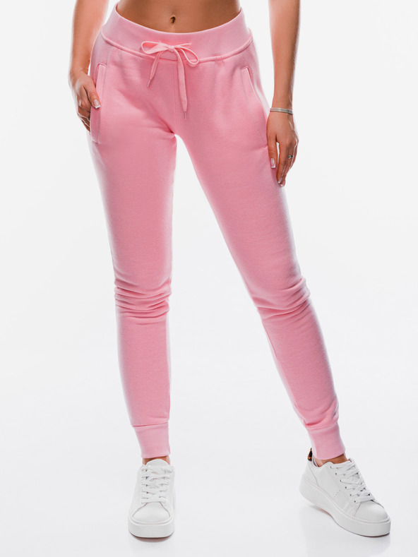 Edoti Rosa Damen-Basic-Sweatpants Edoti