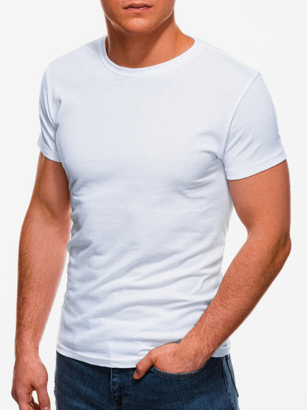 Edoti Weißes Herren Basic-T-Shirt Edoti
