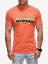 Edoti Orange Herren-T-Shirt Edoti