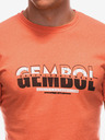 Edoti Orange Herren-T-Shirt Edoti