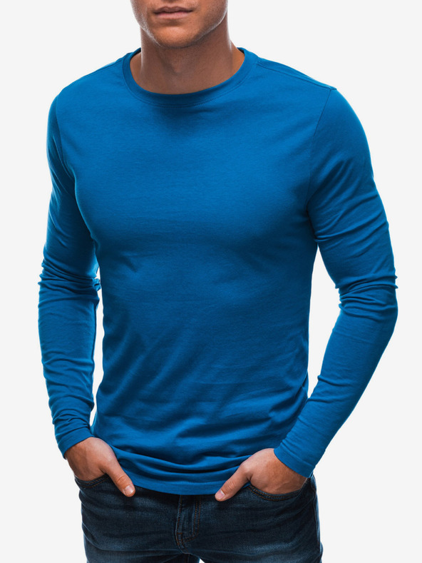 Edoti Blaues Herren Basic-T-Shirt Edoti