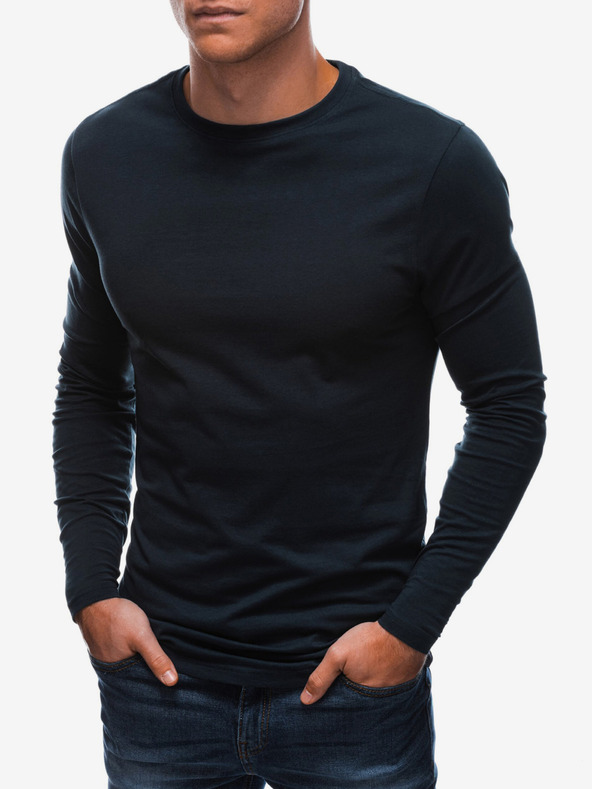 Edoti Dunkelblaues Herren-Basic-Shirt Edoti