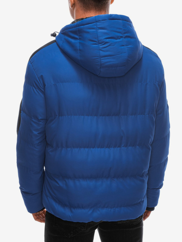 Edoti Blaue Herren-Steppwinterjacke Edoti