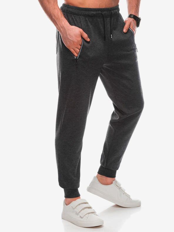 Edoti Dunkelgraue Herren Sweatpants Edoti