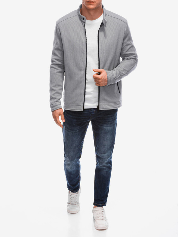 Edoti Graue leichte Herrenjacke Edoti