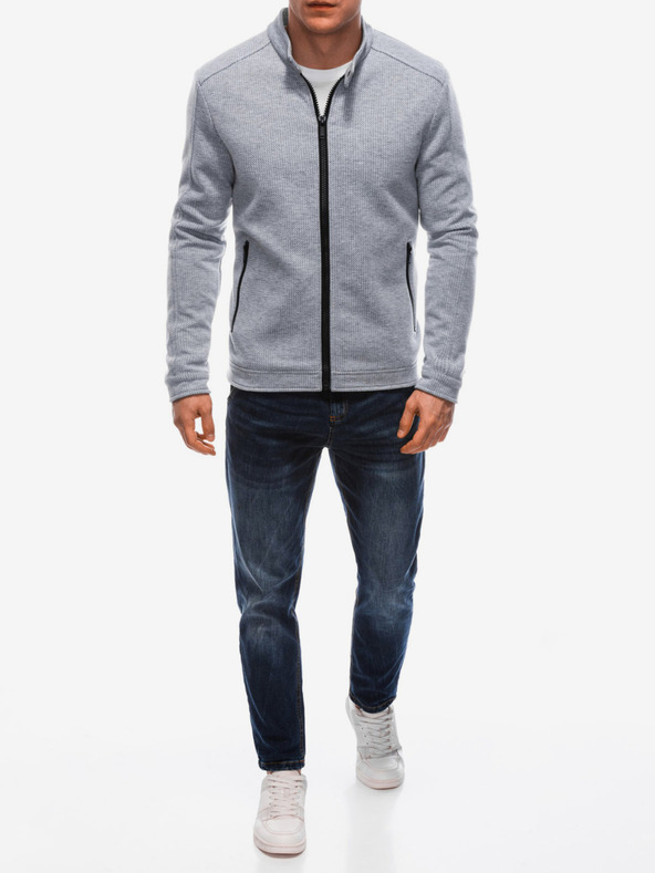 Edoti Hellgraue leichte Herrenjacke Edoti