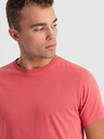 Ombre Clothing Korallenrotes Herren-T-Shirt Ombre Clothing