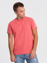 Ombre Clothing Korallenrotes Herren-T-Shirt Ombre Clothing