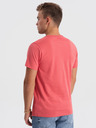 Ombre Clothing Korallenrotes Herren-T-Shirt Ombre Clothing