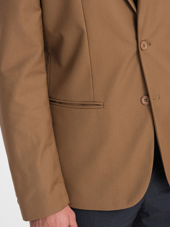 Ombre Clothing Hellbraune Herrenjacke Ombre Kleidung