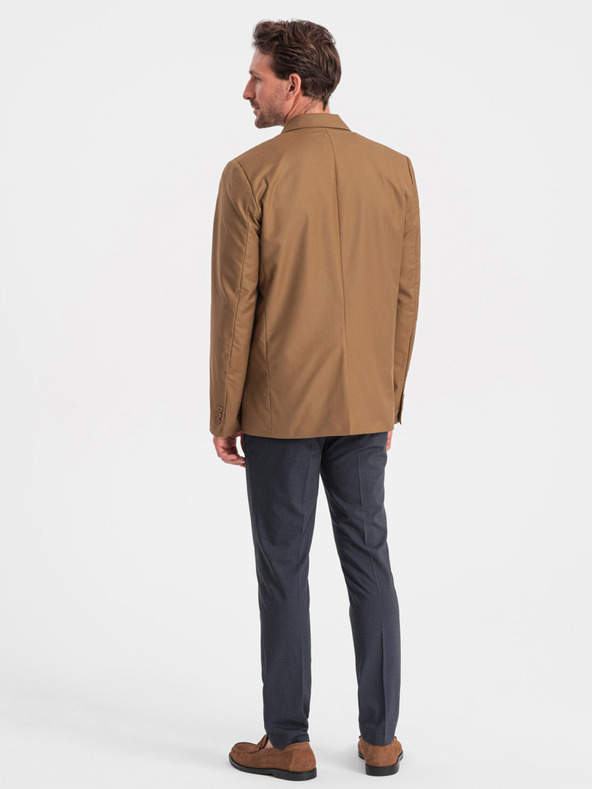 Ombre Clothing Hellbraune Herrenjacke Ombre Kleidung