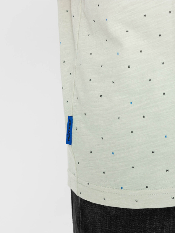 Ombre Clothing Hellgrünes gemustertes Herrenhemd Ombre Kleidung