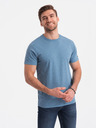 Ombre Clothing Hellblaues gemustertes Herren-T-Shirt Ombre Clothing