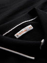 Ombre Clothing Schwarzes Herren-Polohemd Ombre Kleidung