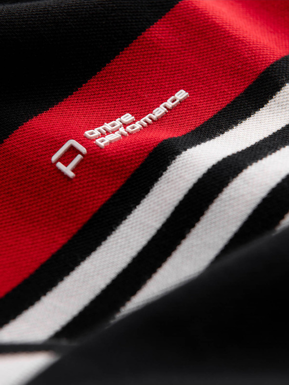 Ombre Clothing Schwarzes Herren-Polohemd Ombre Kleidung