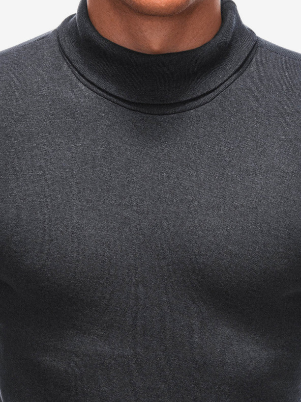 Edoti Dunkelgrauer Herren-Rollkragenpullover von Edoti