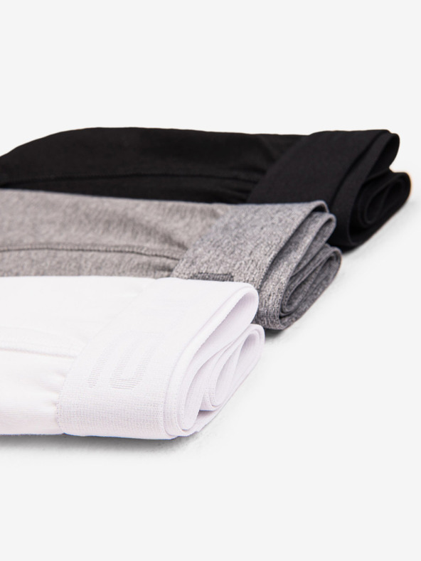 Ombre Clothing Dreier-Set Herren-Boxershorts in Grau, Weiß und Schwarz Ombre Clothing