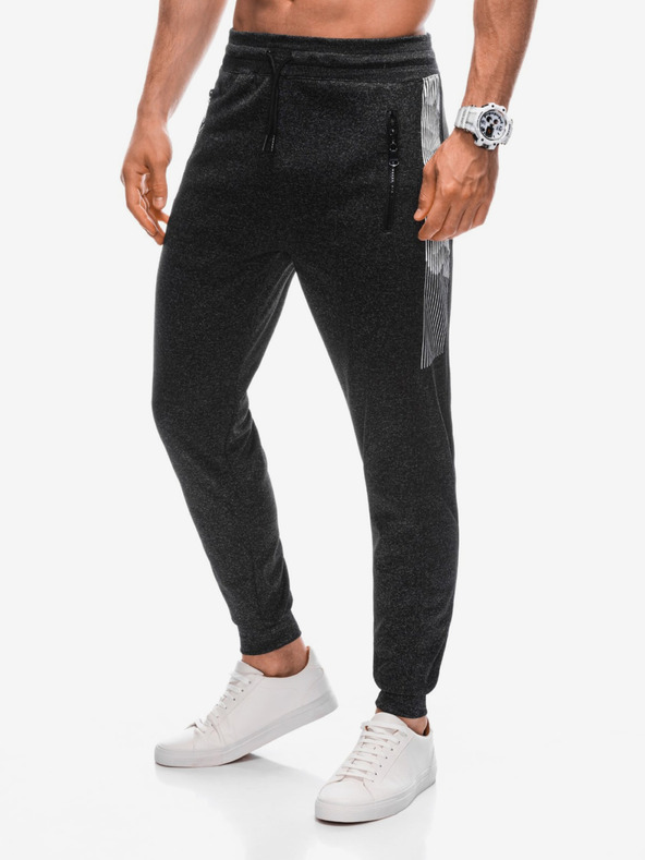 Edoti Dunkelgraue Herren Sweatpants Edoti
