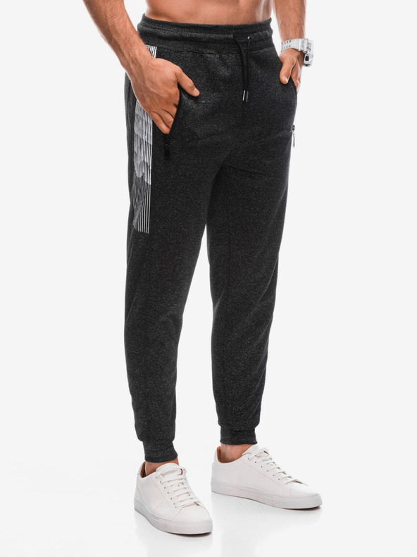 Edoti Dunkelgraue Herren Sweatpants Edoti