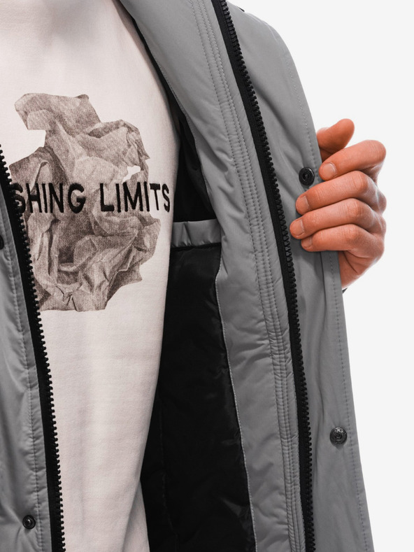 Edoti Graue Herren Winterjacke Edoti