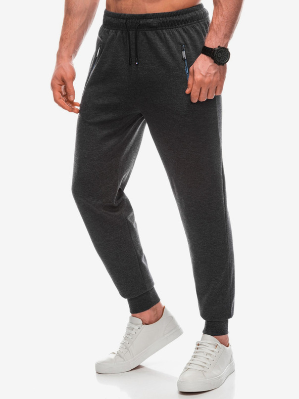 Edoti Dunkelgraue Herren Sweatpants Edoti
