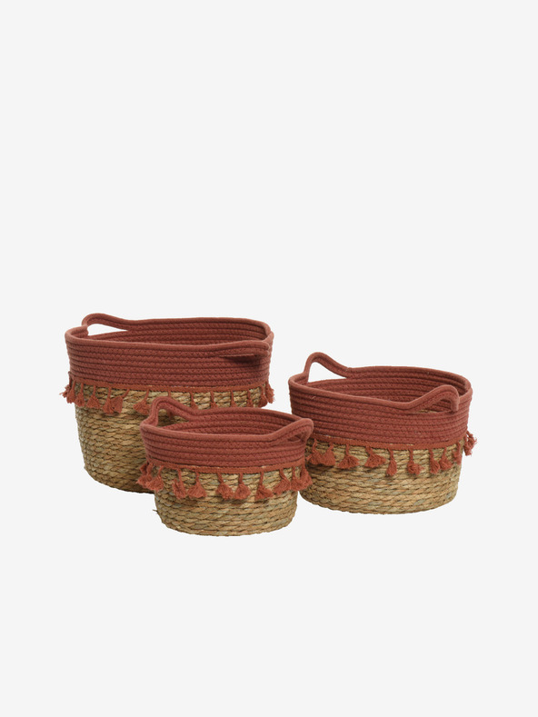 Kaemingk Set aus drei Aufbewahrungskörben in Braun Kaemingk