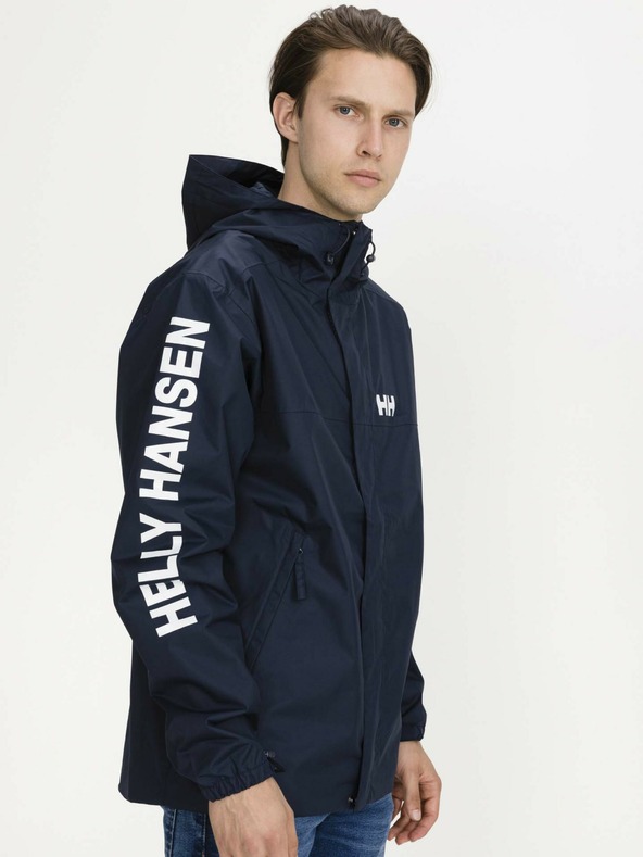 Helly Hansen Dunkelblaue wasserdichte leichte Herren-Kapuzenjacke HELLY HANSEN Ervik