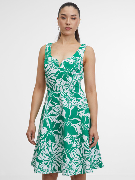 Orsay Grünes gemustertes Damenkleid ORSAY