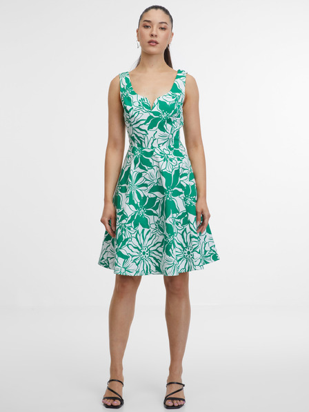 Orsay Grünes gemustertes Damenkleid ORSAY