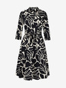 Orsay Schwarzes gemustertes Damen-Hemdblusenkleid von ORSAY