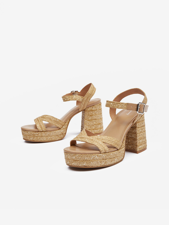 Orsay Braune Damen Sandalen mit Absatz ORSAY