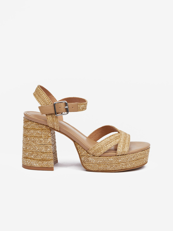 Orsay Braune Damen Sandalen mit Absatz ORSAY