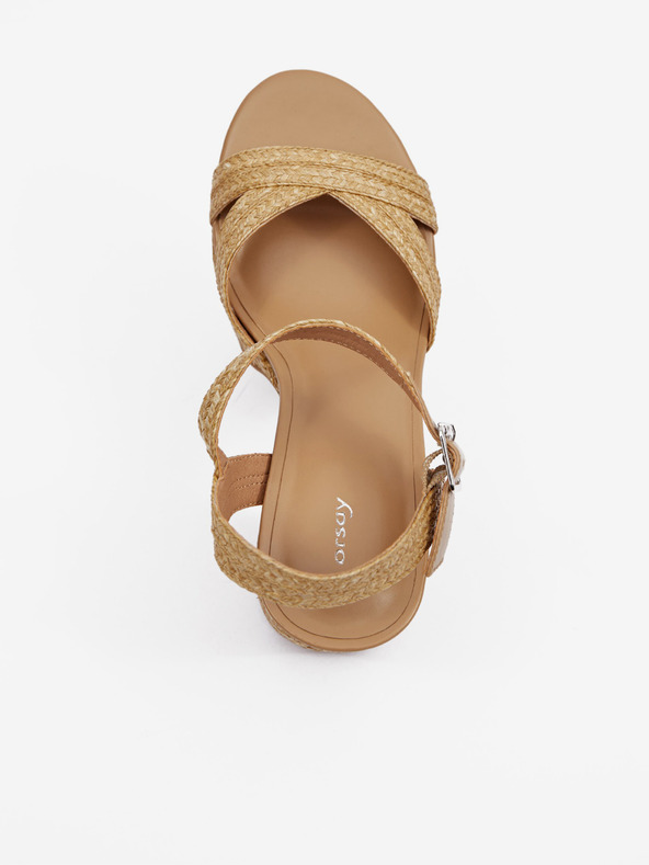 Orsay Braune Damen Sandalen mit Absatz ORSAY