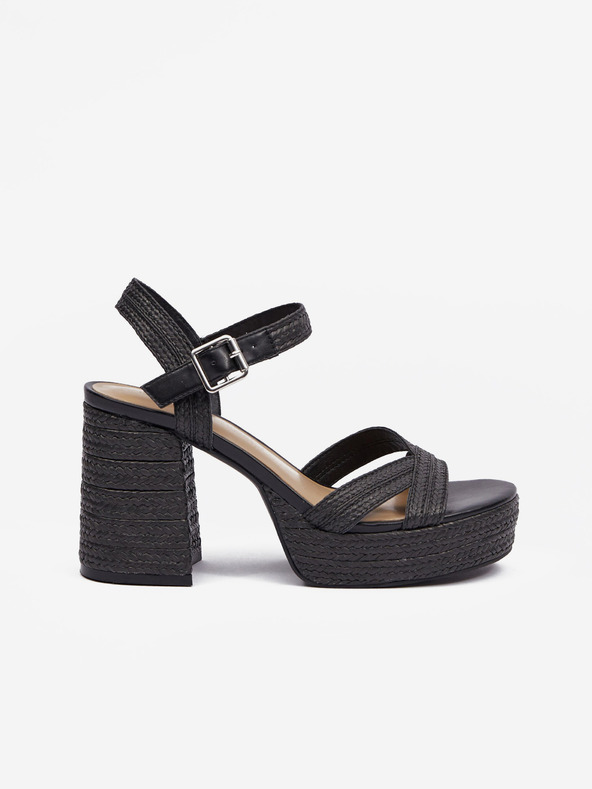 Orsay Schwarze Damen-Sandalen mit Absatz ORSAY