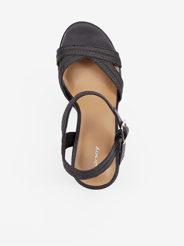 Orsay Schwarze Damen-Sandalen mit Absatz ORSAY