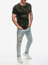 Edoti Dunkelgrünes Herren Armee T-Shirt Edoti