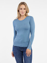 Orsay Blauer leichter Damen-Pullover ORSAY