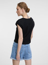 Orsay Schwarzes Damen Crop-T-Shirt mit kurzen Ärmeln von ORSAY