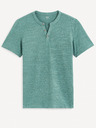 Celio Grünes Herren-Button-Down-Hemd Celio Cegeti